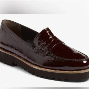 Paul Green Natasha Patent Loafers - Burgundy